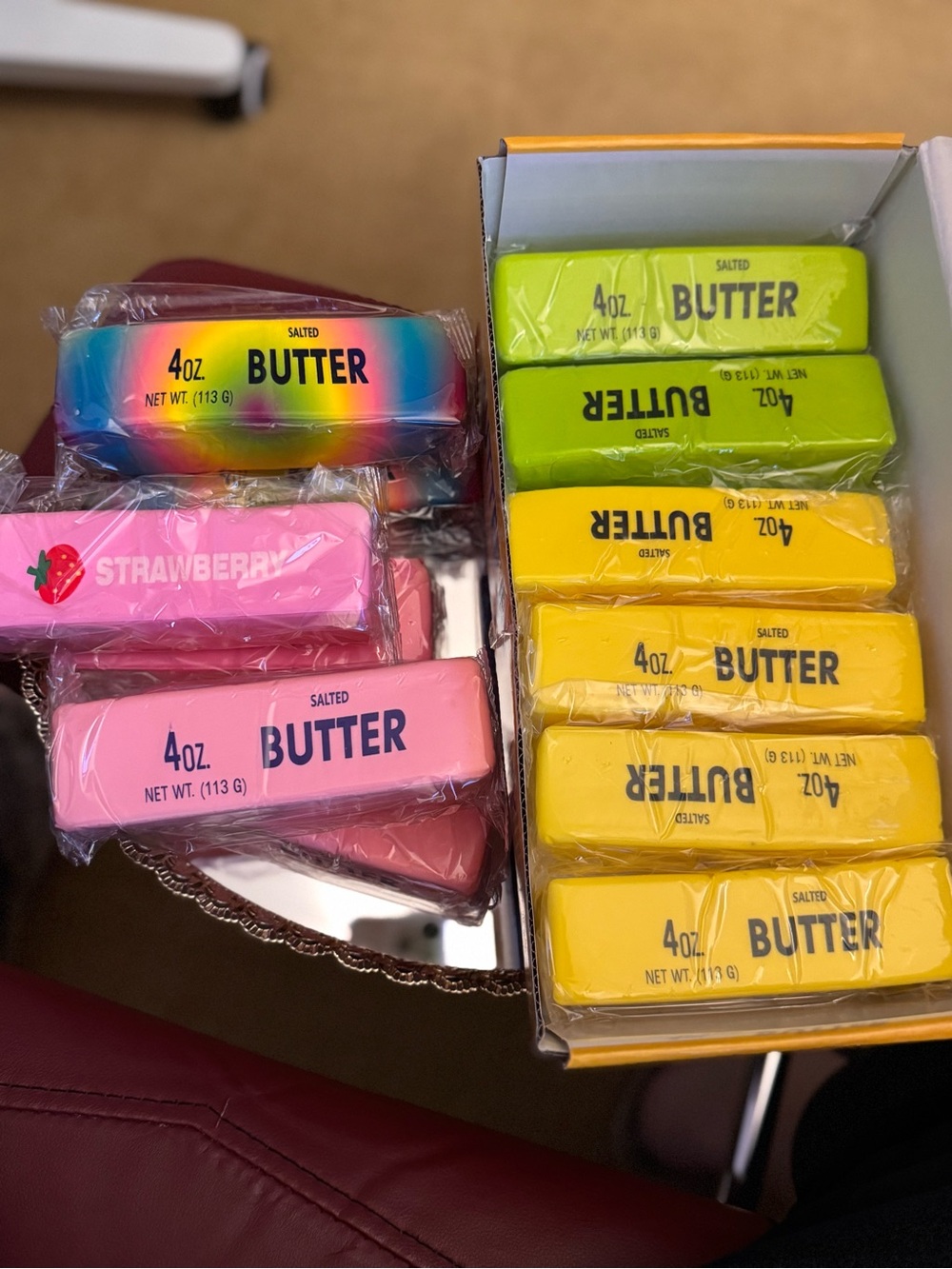 Butter Stick Stress Toy | INDIVIDUAL 1 Stick | Squeeze Fidget Sensory Toy